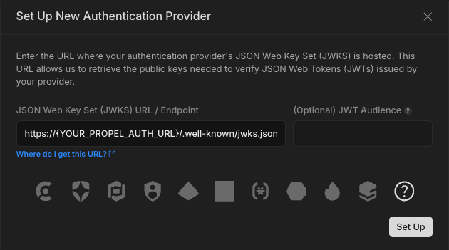 Add Authentication Provider